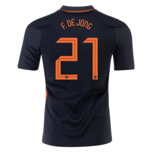 Netherlands Frenkie de Jong Away Jersey Euro