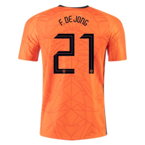 Netherlands Frenkie de Jong Home Jersey Euro