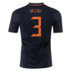 Netherlands Matthijs de Ligt Away Jersey Euro