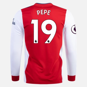 Günstige Fußballtrikots Arsenal Nicolas Pepe 19 Heim Trikot Home 2021/22 – Langarm