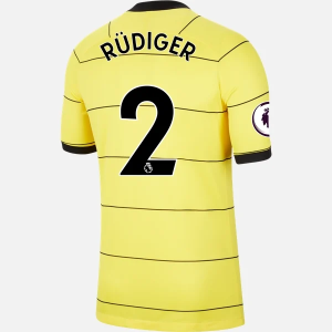 Günstige Fußballtrikots Chelsea Antonio Rudiger 2 Auswärts Trikot Away  2021/22 – Kurzarm