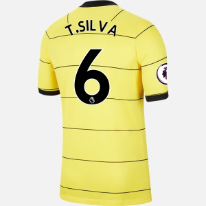 Günstige Fußballtrikots Chelsea Thiago Silva 6 Auswärts Trikot Away  2021/22 – Kurzarm