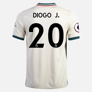 Günstige Fußballtrikots Liverpool Diogo Jota 20 Auswärts Trikot Away  2021/22 – Kurzarm